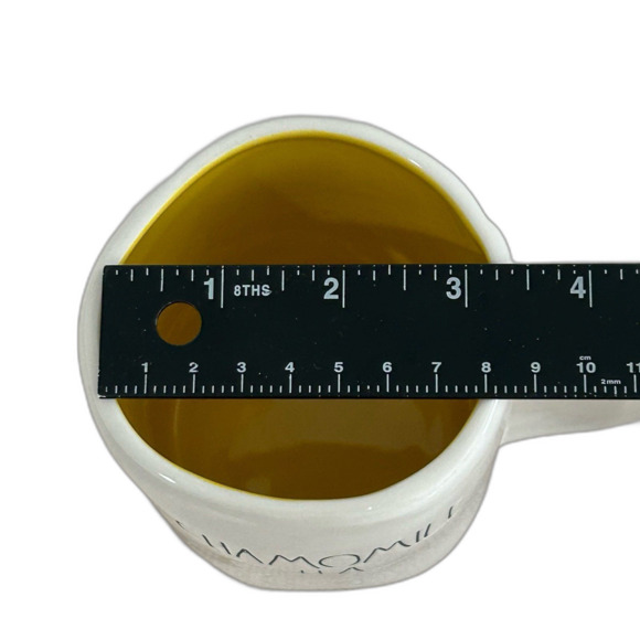 Rae Dunn Artisan Collection by Magenta “CHAMOMILE TEA” Embossed Ceramic Mug. - Picture 9 of 10